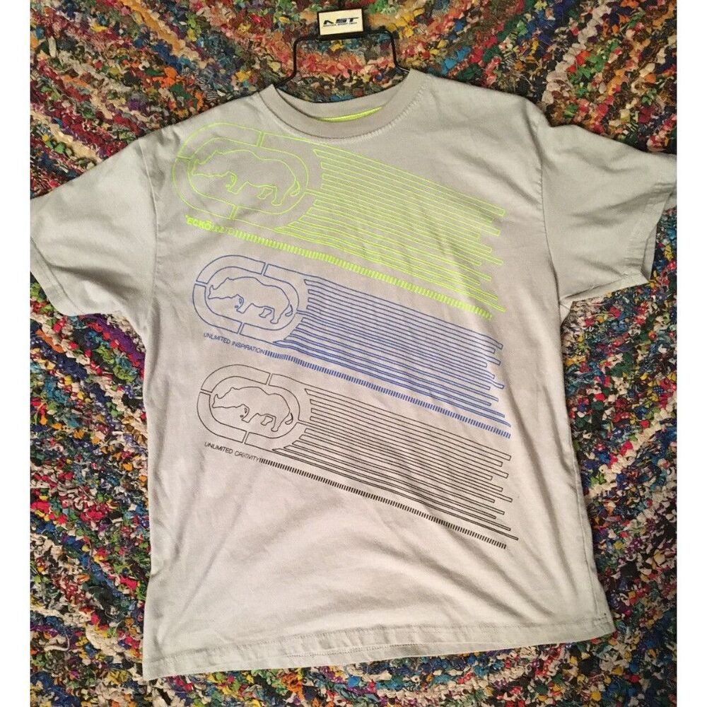 Ecko Unltd classic graphic Shirt Size XL 18 boys youth Rhino 90s VINTAGE Y2k